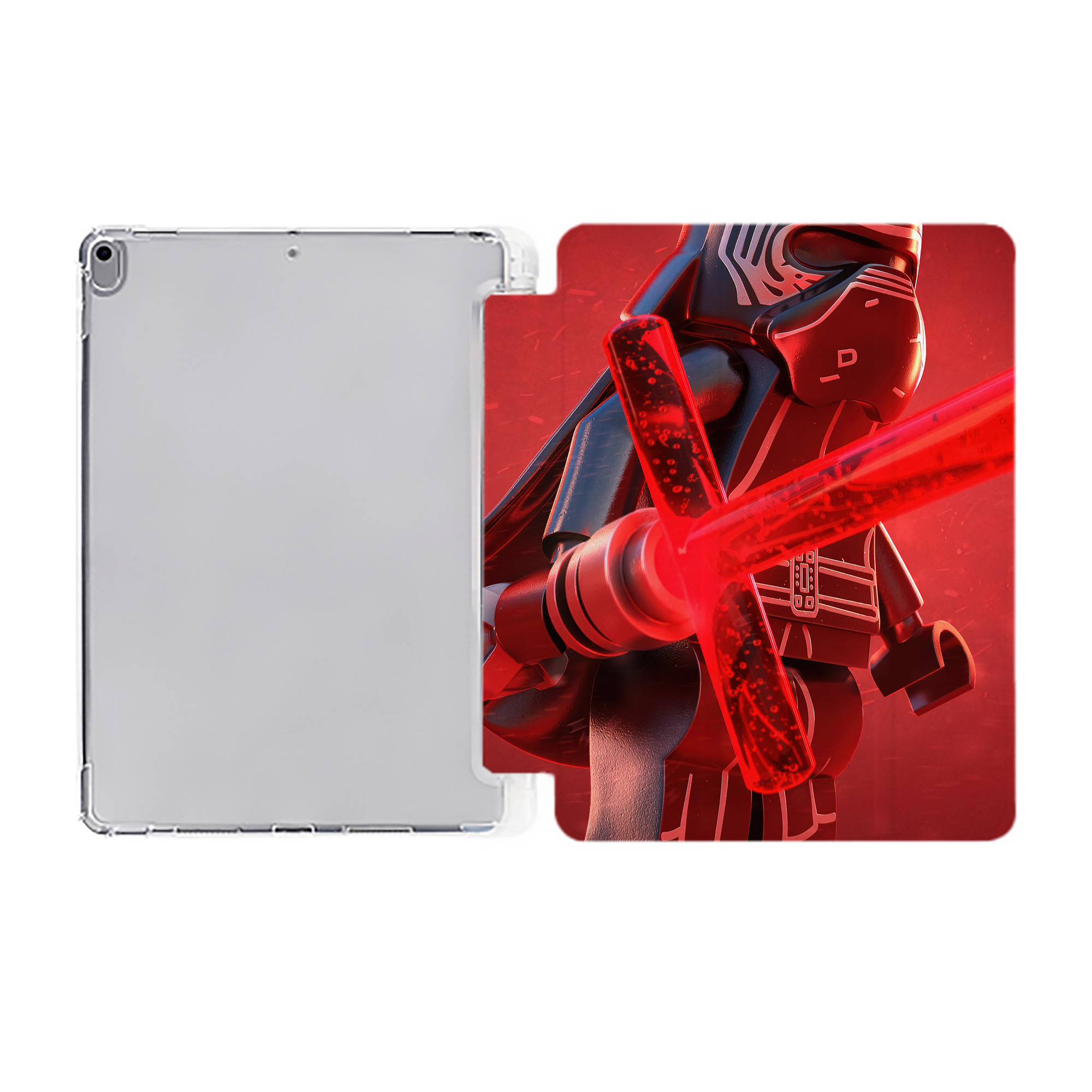 （画像用） スター・ウォーズ Star Wars IPad ケース ペン収納付き 三つ折りスタンド PUレザー×シリコン 対応機種9.5/10.5/10.9インチ